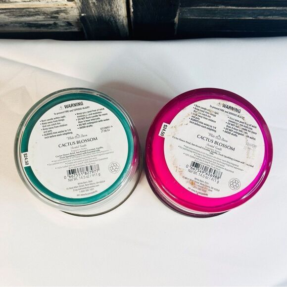 Cactus Blossom 3-Wick Candles, Used - Picture 3 of 3